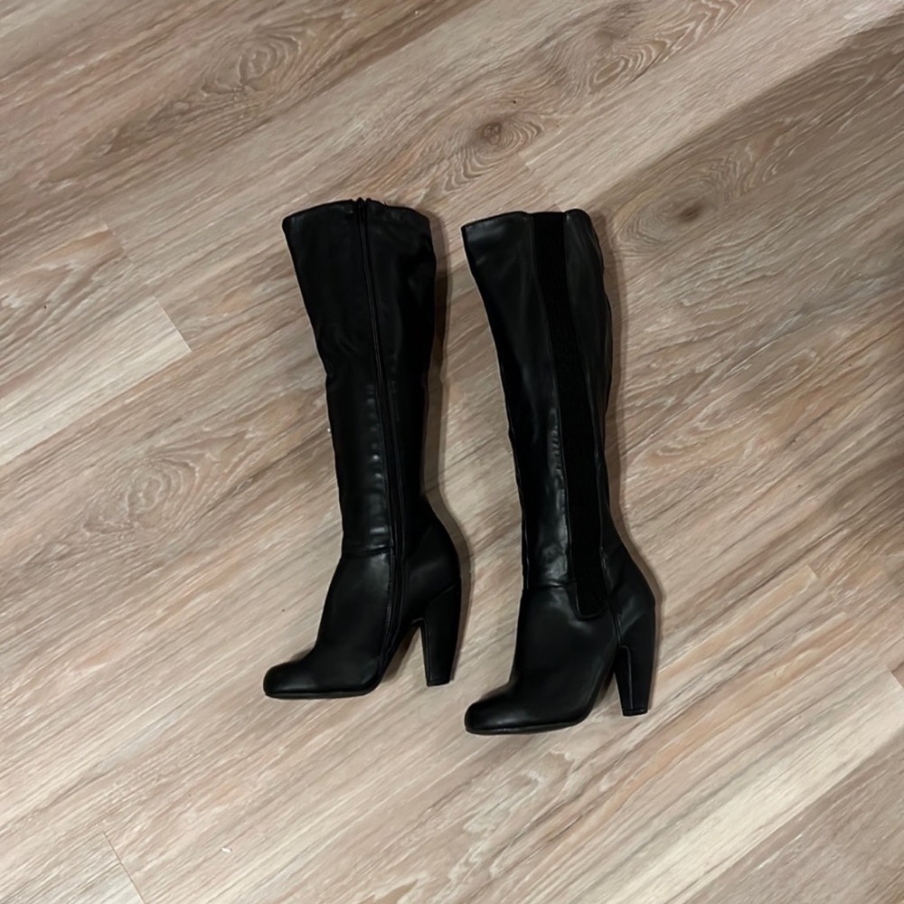 Bamboo knee high boot